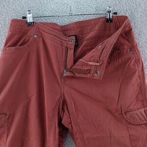 Kuhl Women's 12 REG Red Cargo Pants‎ Outdoor Casual Hiking Utility Zip Fly